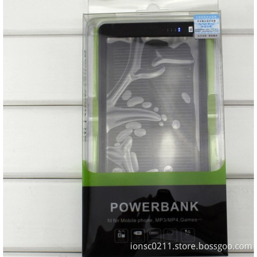 Ultra Thin Solar Powered High Capacity (3000mAh) Backup Battery and Charger for Cell Phones, iPhone, iPod, and Most US